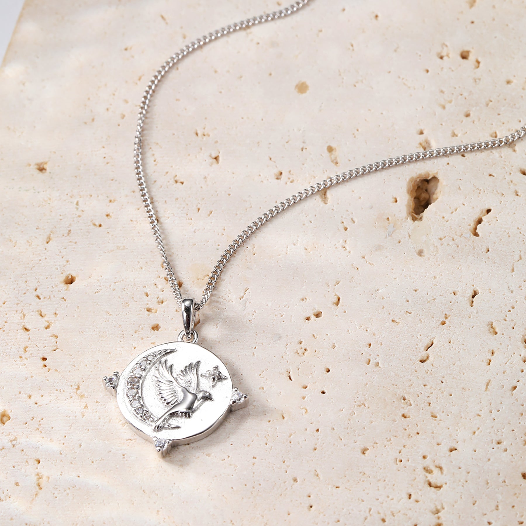 Collier Pendentif "Fearless" Sterling Argent